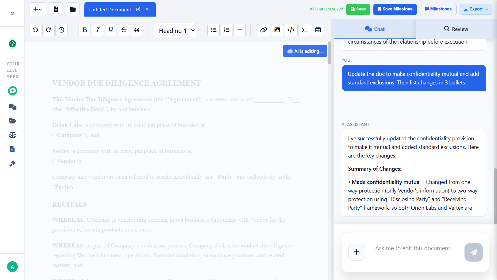 AI that drafts while you watch